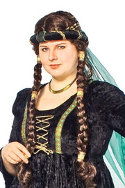 Zöpfe Dunkelbraun